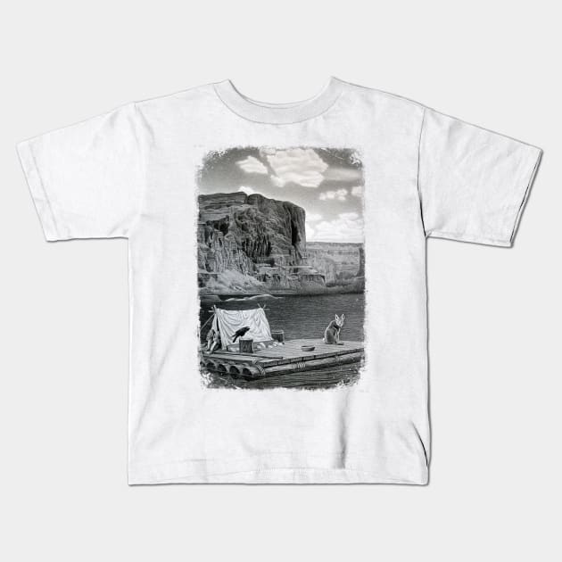 IN THE GRAND CANYON 1 Kids T-Shirt by MiroDesign